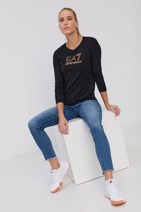 

Рубашка с длинным рукавом EA7 Emporio Armani, черный