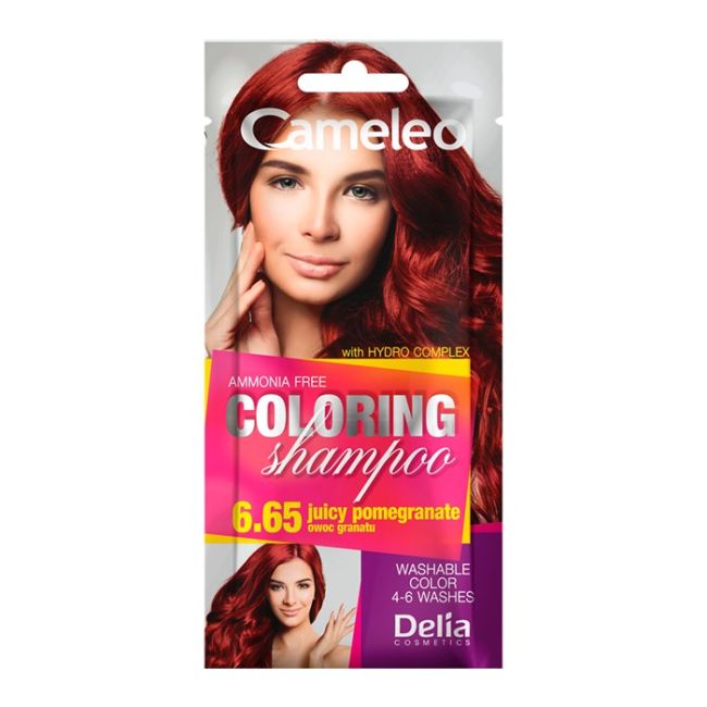 

Шампунь для окрашивания волос Cameleo, цвет 6.65 jucy pomegranate, 40 мл