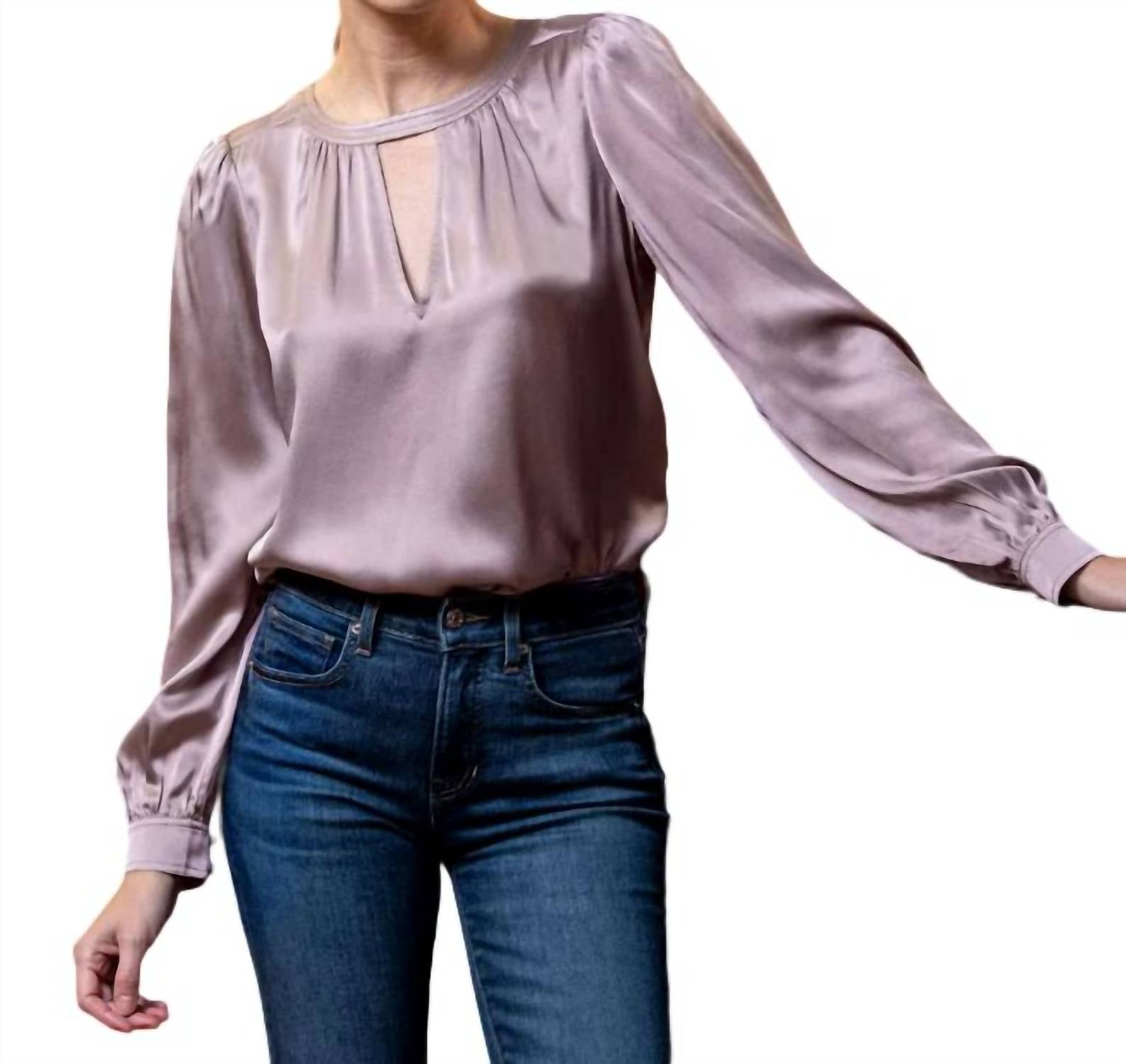

Блуза Double Down в цвете Blush Go by Go Silk, красный