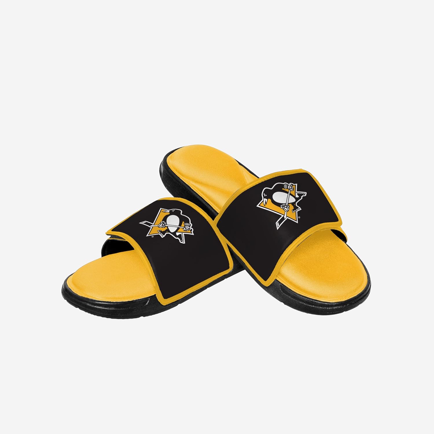 

Мужские шлепанцы с логотипом команды NCAA FOCO для душа и спорта, Pittsburgh Penguins 13-14 Team Color