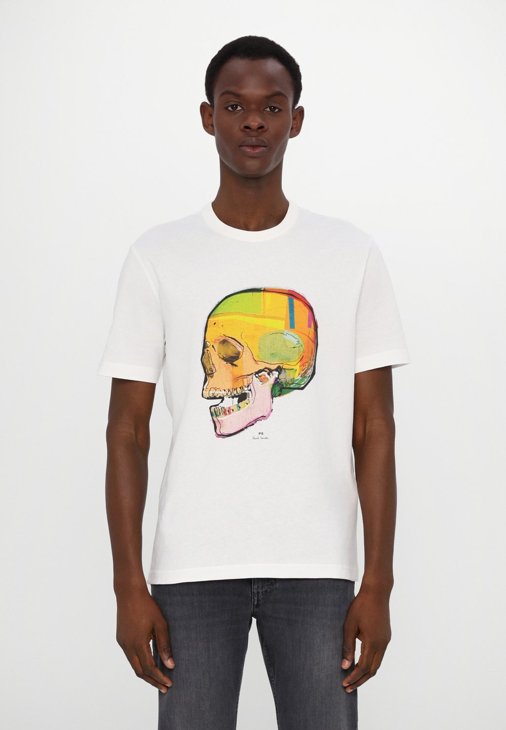 

Футболка с принтом SKULL PS Paul Smith, белый