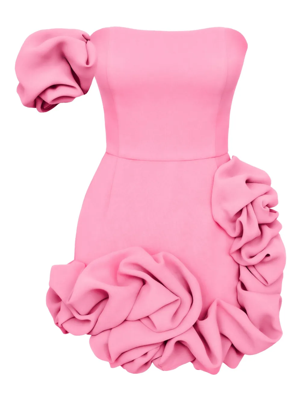 

Платье мини с оборками Post Meridiem, розовый