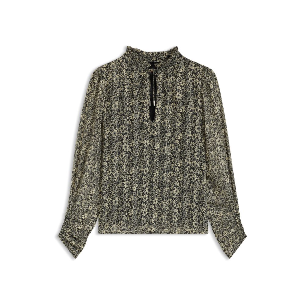 

Свободная блузка из пестрого пике BOSS, Patterned