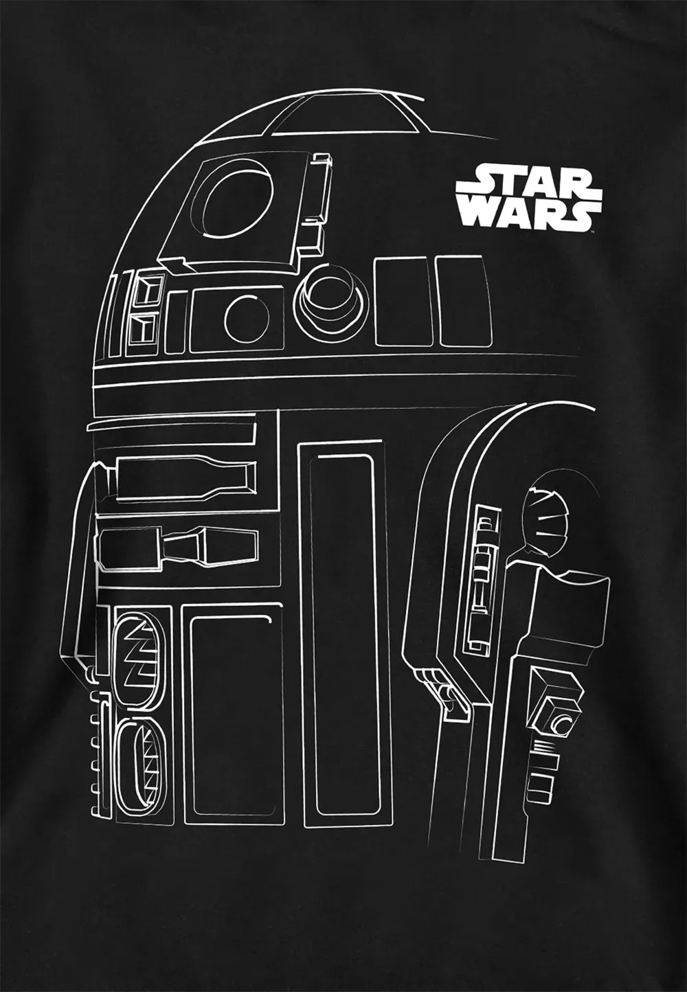 Худи детское Star Wars R2D2 Disney, черный — фото 2