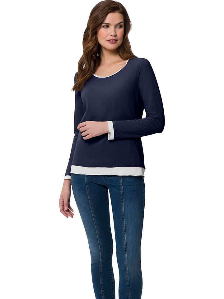 

Heine Футболка с длинными рукавами темно-синего цвета