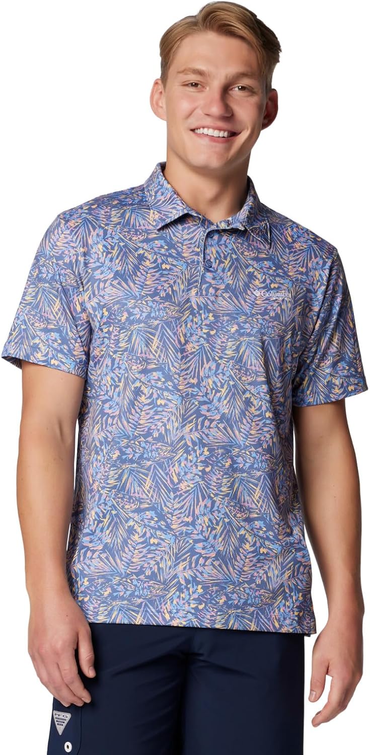 

Columbia мужская поло Slack Tide Stretch, Bluebell Tunado, Синий, Columbia мужская поло Slack Tide Stretch, Bluebell Tunado