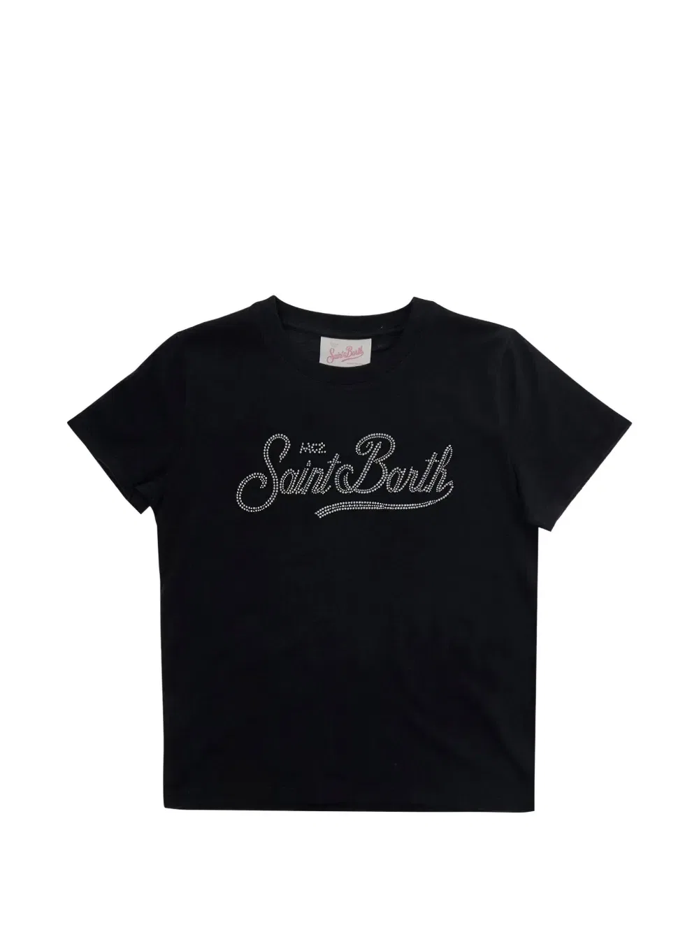 Футболка с логотипом Elly MC2 Saint Barth Kids, черный