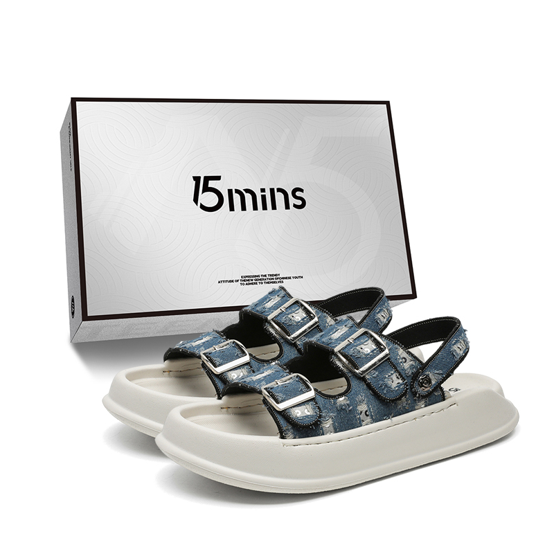 

15 MINS Пляжные сандалии мужские синие