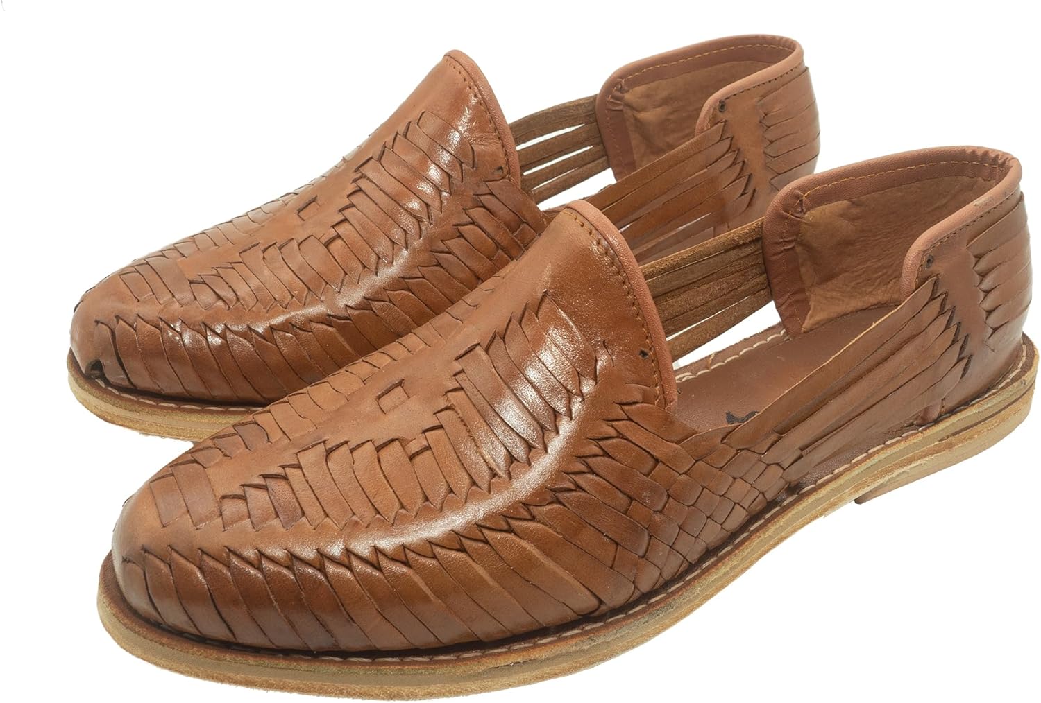 

Сандалии Fiesta Brands Huaraches для мужчин, верх из натуральной кожи, ручная работа, мексиканский стиль, коричневый