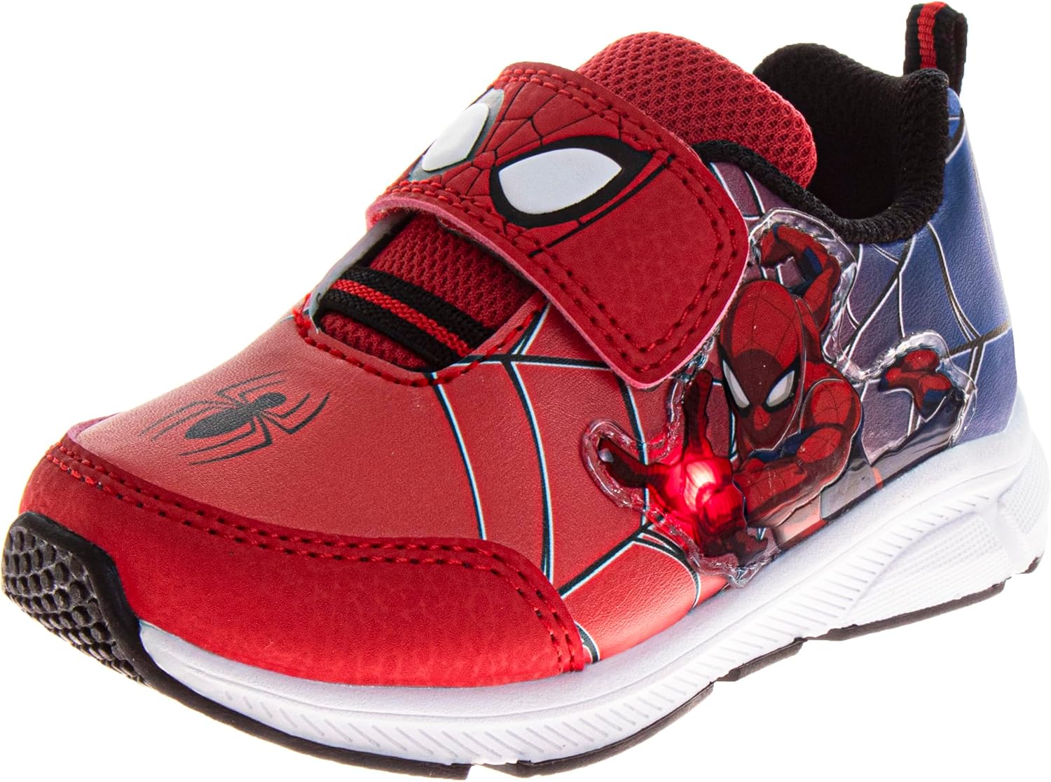 

Кроссовки без шнурков с персонажами Marvel Comics - Мстители, Человек-паук, Капитан Америка, Халк, Тор, Железный человек, спортивная обувь (размеры: 6-10 для малышей / 11-12 для детей), красный/синий