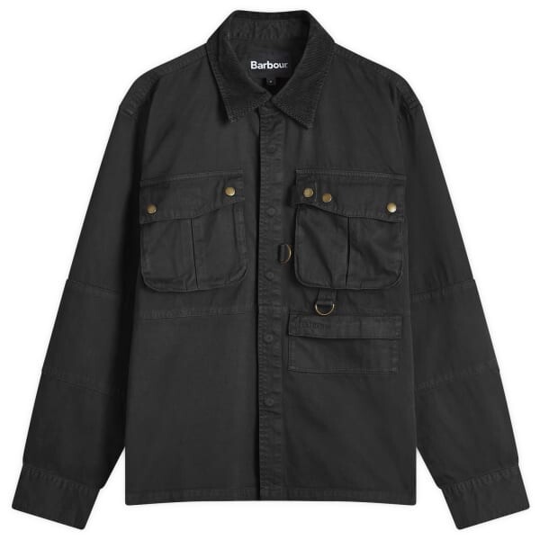 

Верхняя рубашка из твила Heritage + oakmoor os Barbour, черный