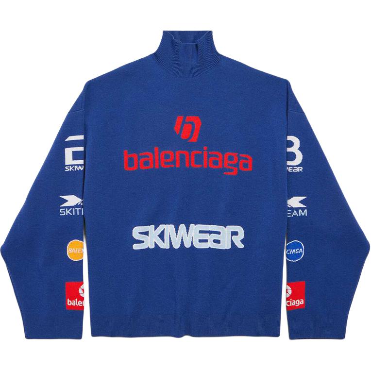 

Свитер FW25 Regular Fit Unisex Balenciaga, синий