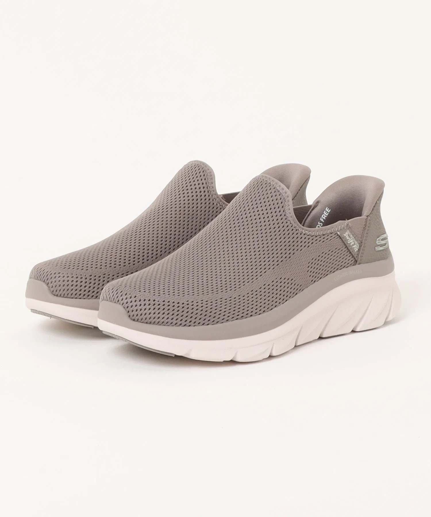 Мужские кроссовки SKECHERS SWIFT FIT CUSHION WALKER-FERGUSON широкие бежевые