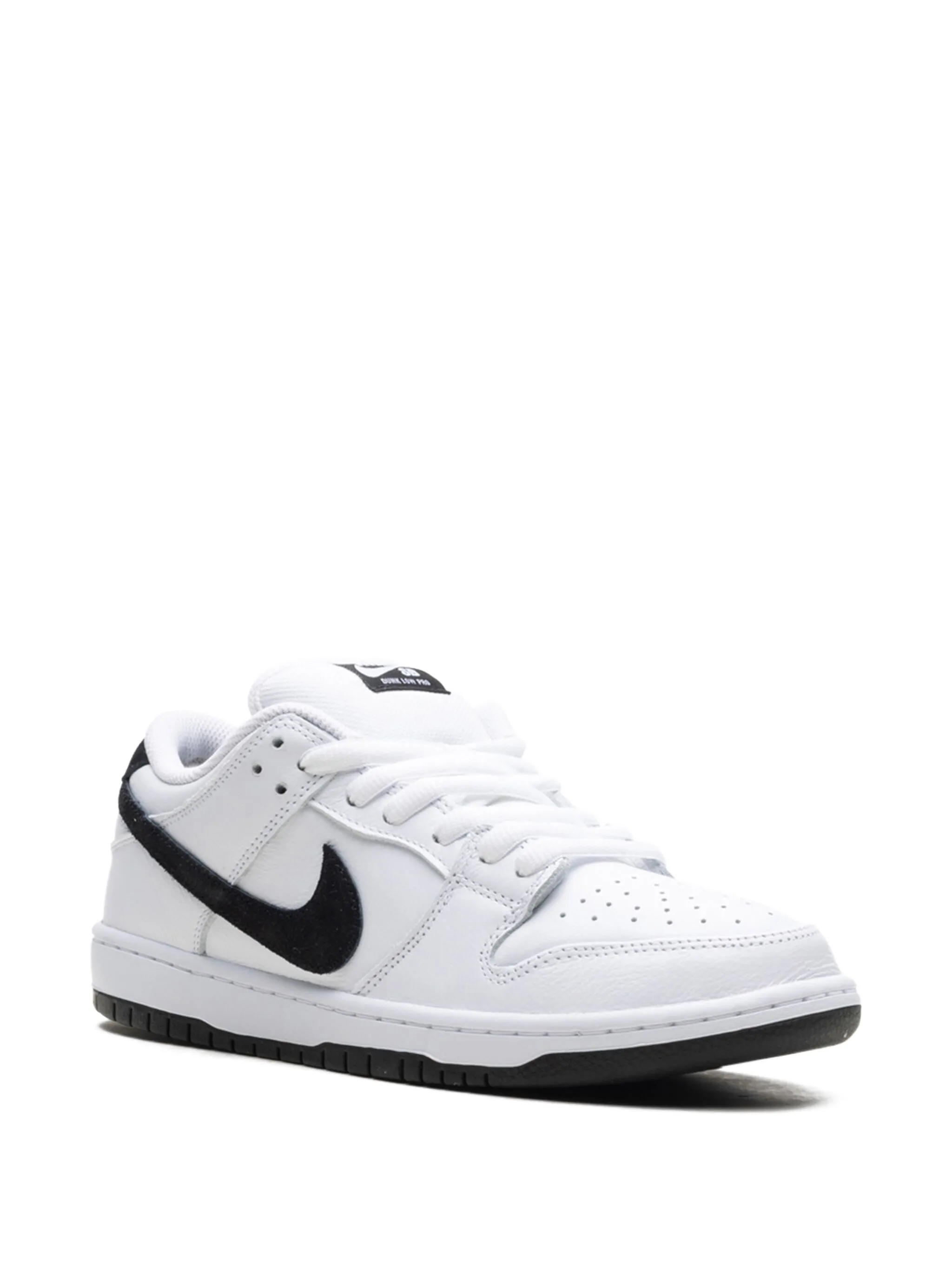 Кроссовки SB Dunk Low White/Black Nike, белый — фото 2