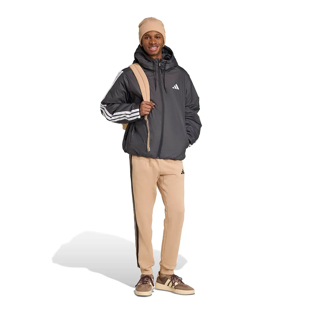 Утепленная куртка adidas Essentials Climawarm с тремя полосками, черный — фото 4