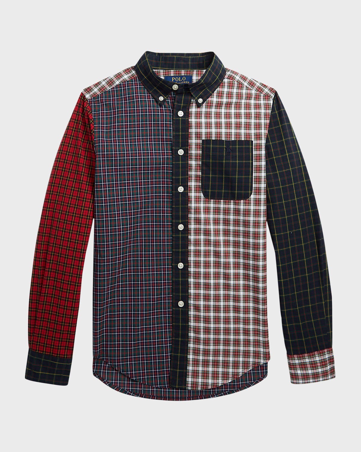 

Polo Ralph Lauren Детская рубашка-поло Ralph Lauren Poplin Fun Shirt Multi Cotton Plaid Button Down GBO165