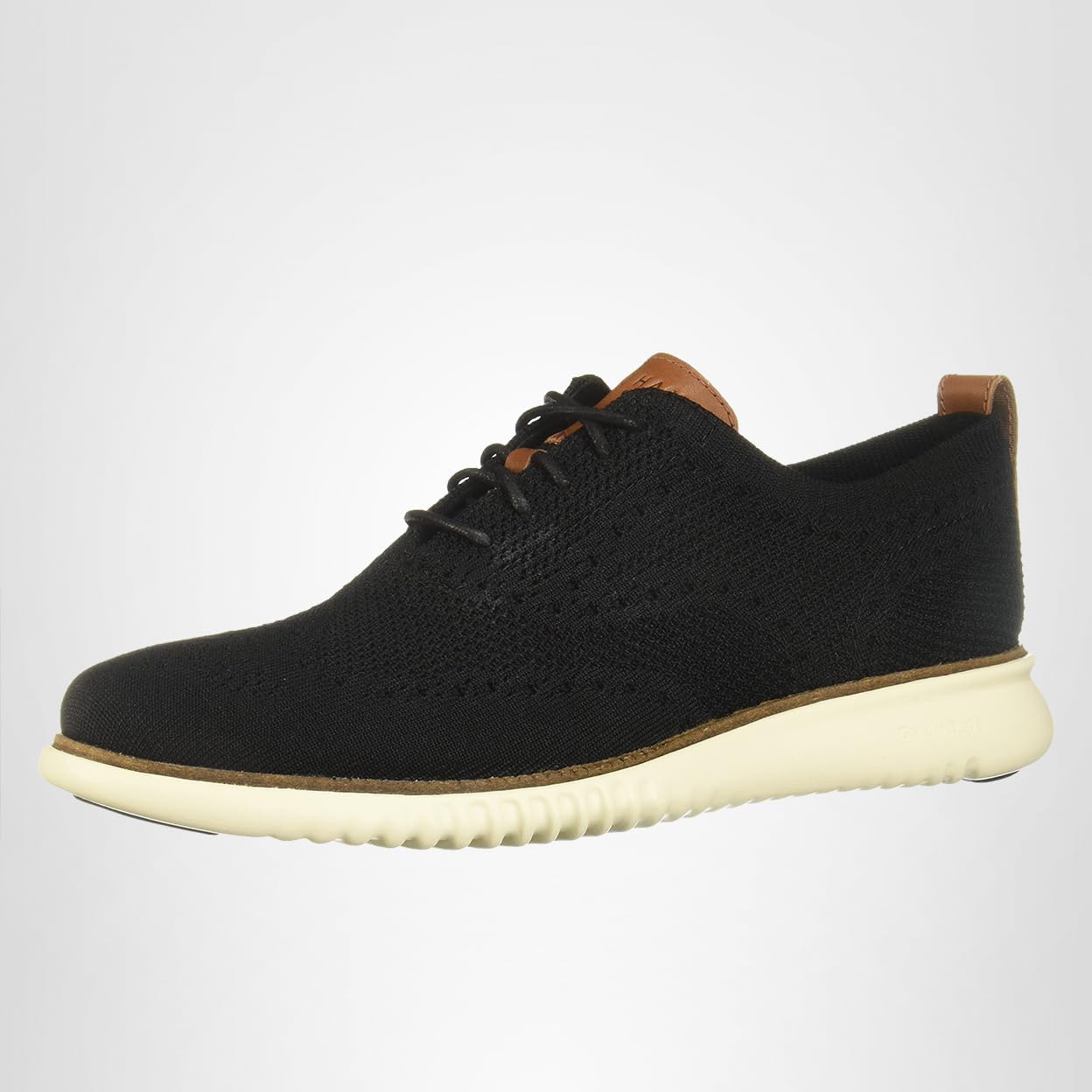 Мужские оксфорды Cole Haan 2.Zerogrand Lightweight Stitchlite, слоновая кость/черный — фото 3