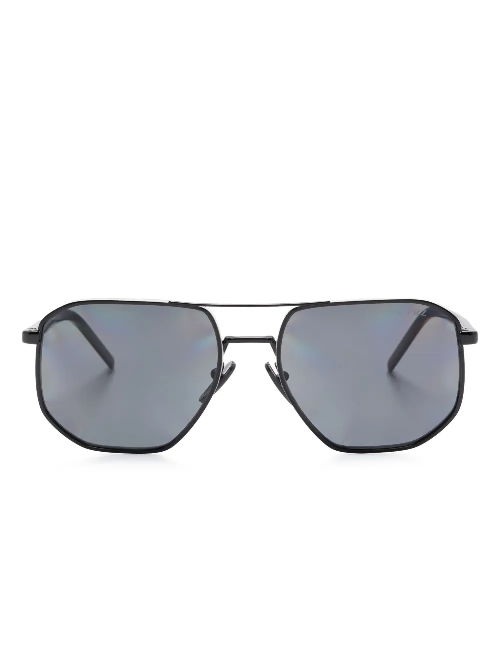 

Солнцезащитные очки в геометричной оправе Prada Eyewear, черный