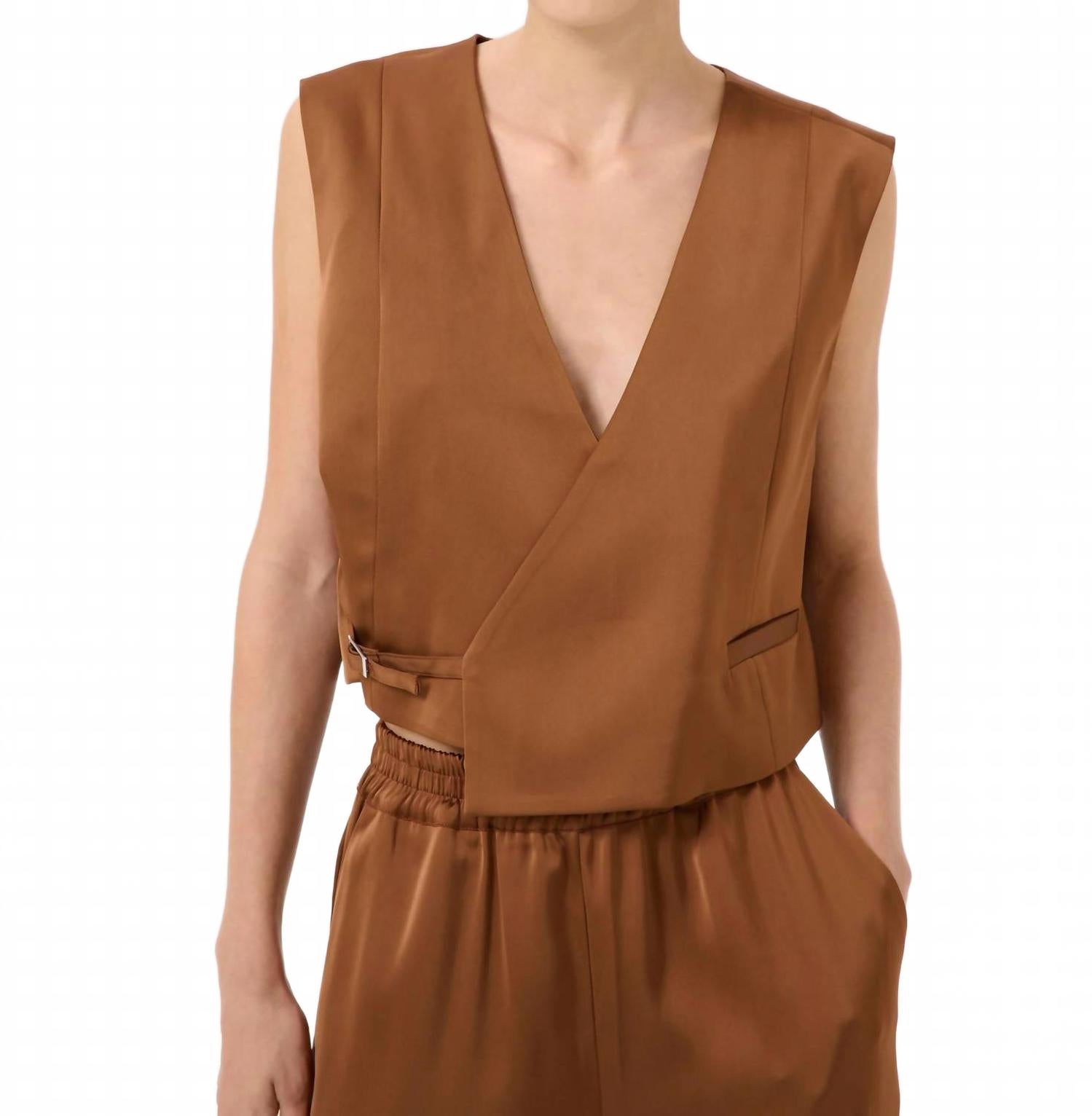 

Gestuz Жилет Gzjessie с V-образным вырезом, темно-коричневый