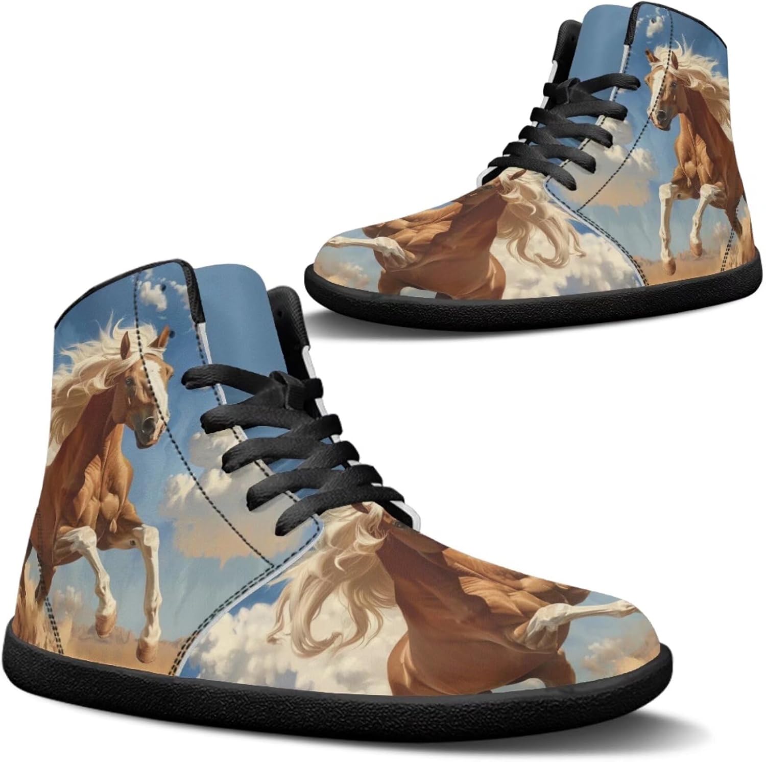 

Мужские кроссовки Binienty широкой ширины для ходьбы, Watercolor Horse