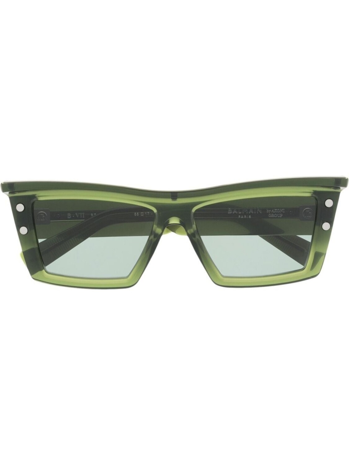 

Balmain Eyewear солнцезащитные очки в квадратной оправе, зеленый