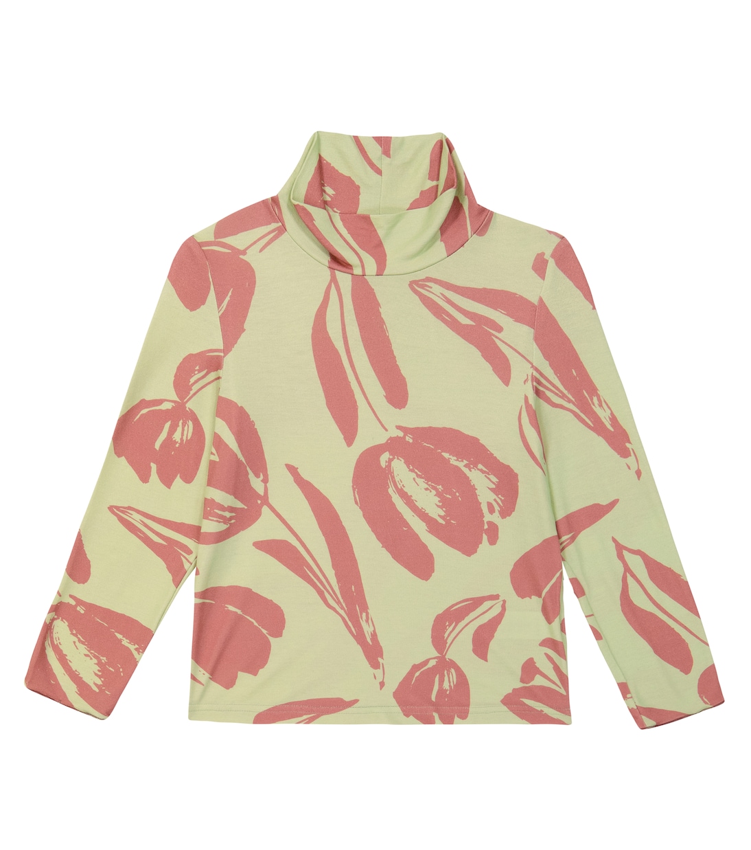 

Водолазка из джерси с цветочным принтом Тюльпаны Paade Mode, Tulip Green