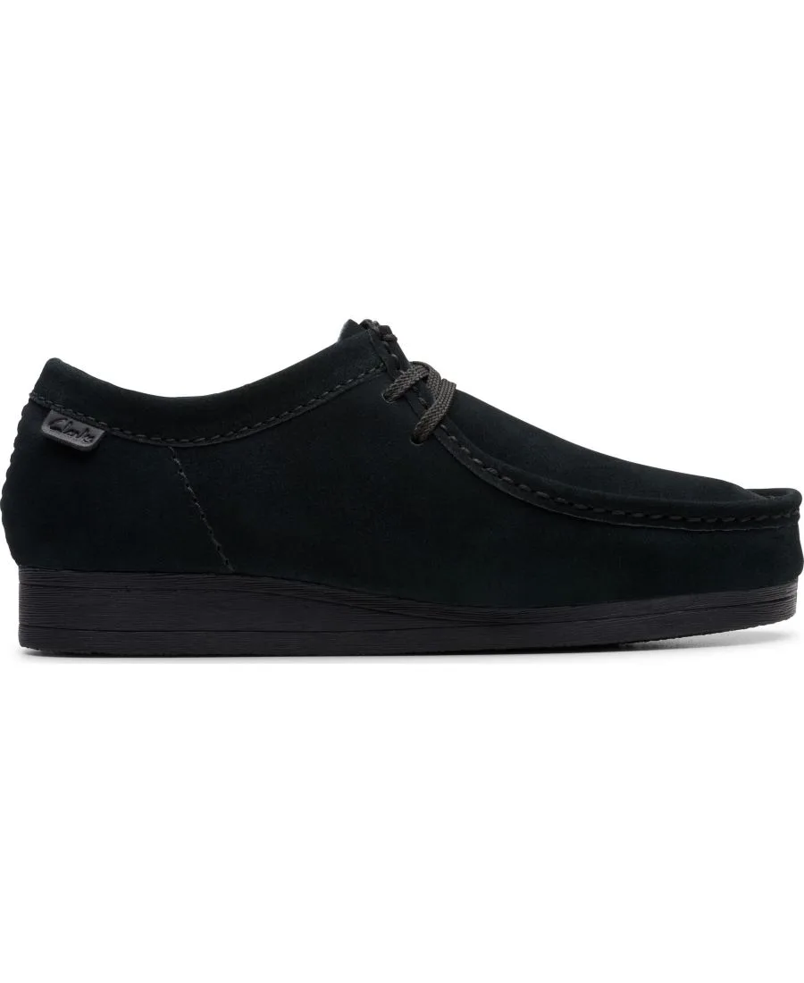 Мужские низкие туфли Wallaston на шнуровке Clarks, черный — фото 2