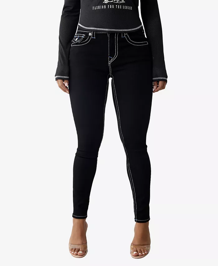 

Женские джинсы Jennie Big T Skinny Flap True Religion, черный