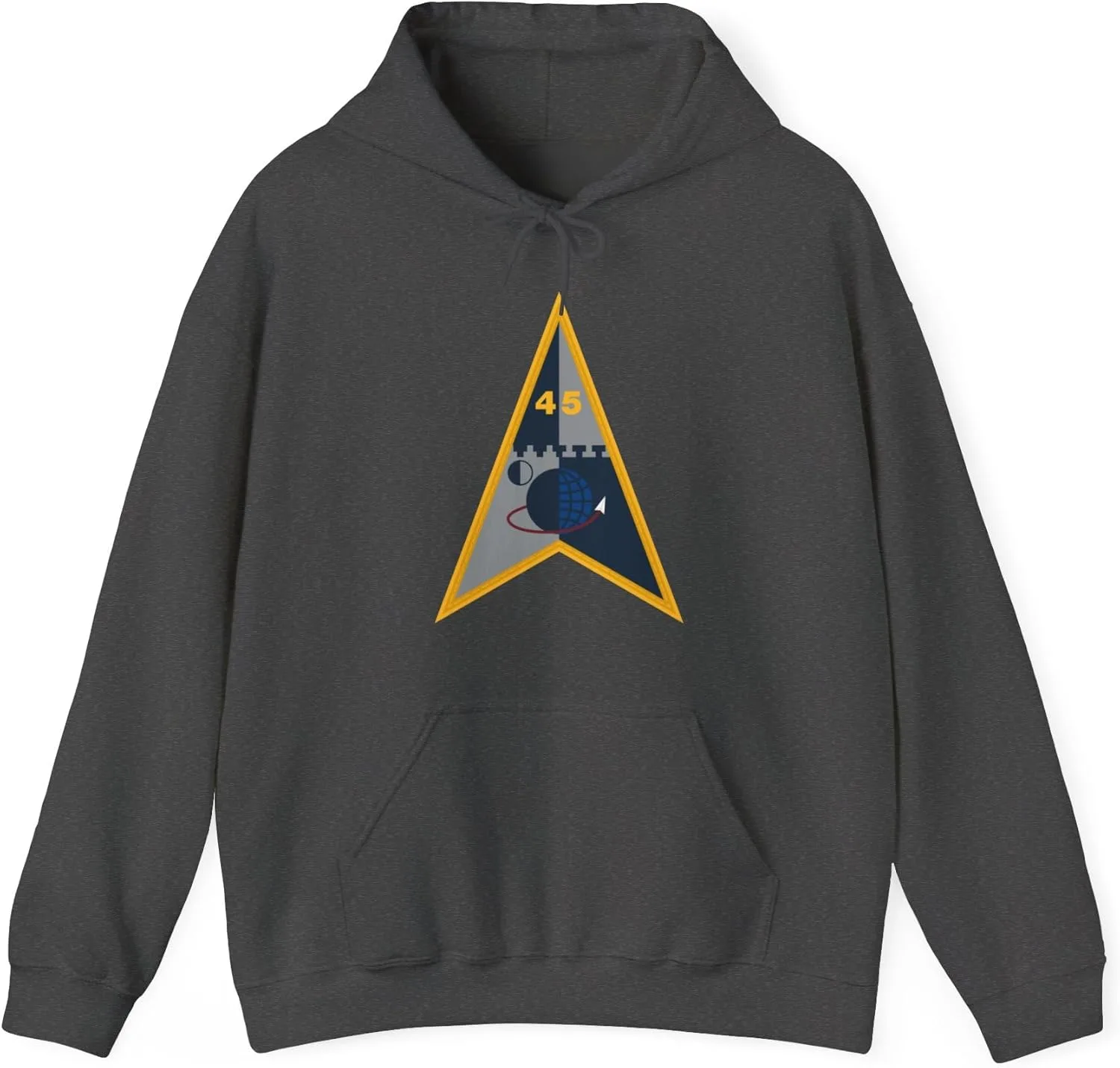 Толстовка Space Launch Delta 45 (Космические силы США) GENERIC, Dark Heather