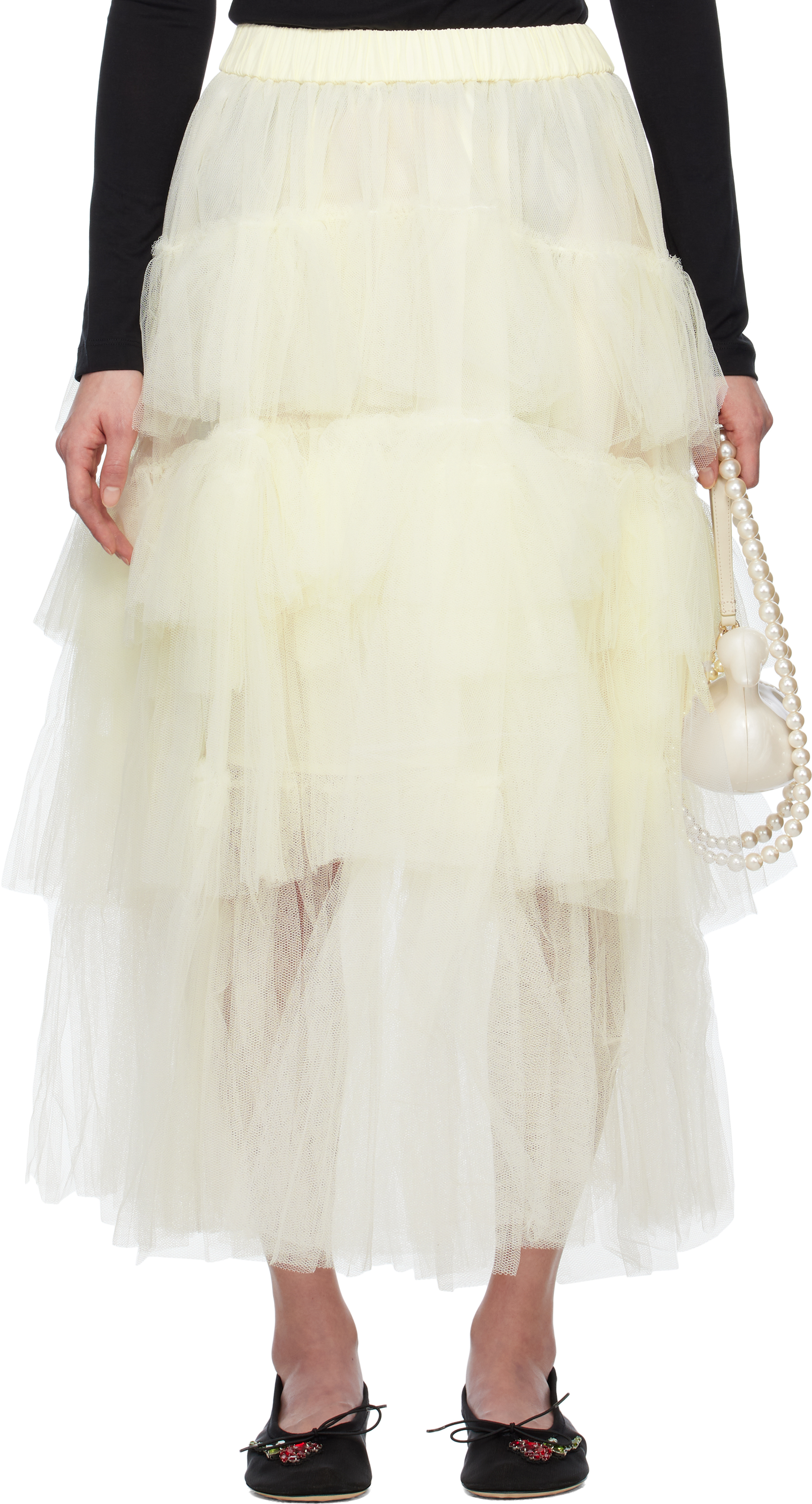 

Длинная юбка-пачка миди Off-White Simone Rocha