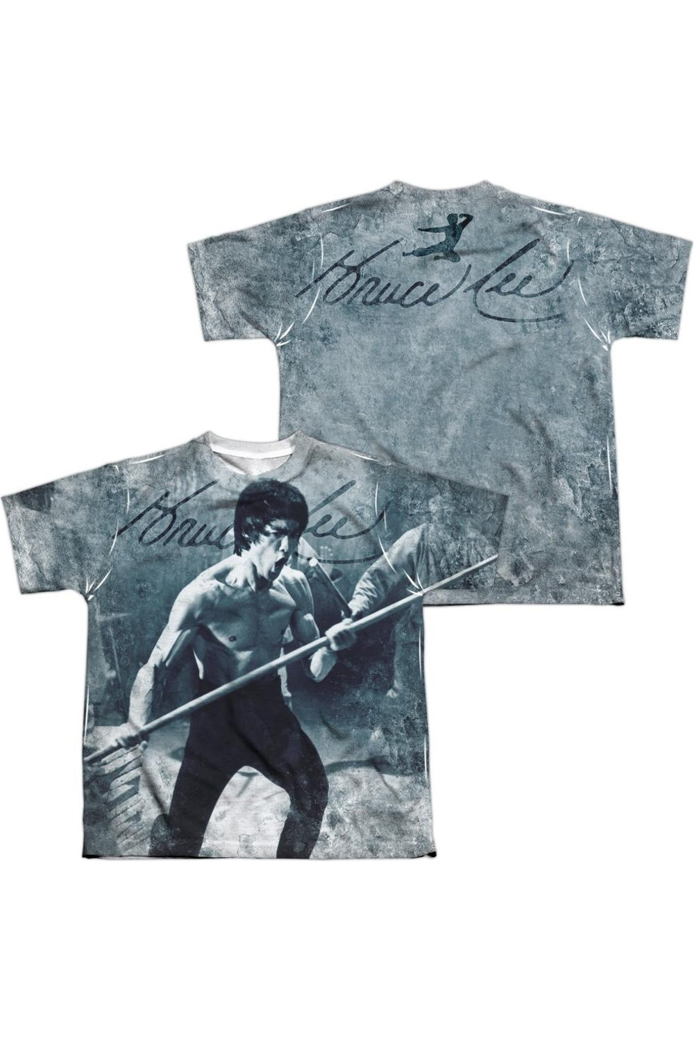 

Футболка с коротким рукавом для подростков Bruce Lee Whoooaa Gildan, белый