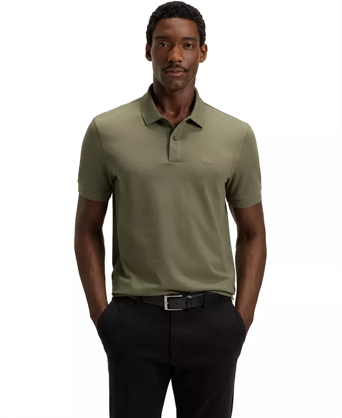

Мужская классическая поло Pallas Hugo Boss, зеленый
