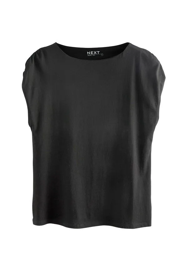 

Базовая футболка прямого кроя Next, Black, Черный, Базовая футболка прямого кроя Next, Black