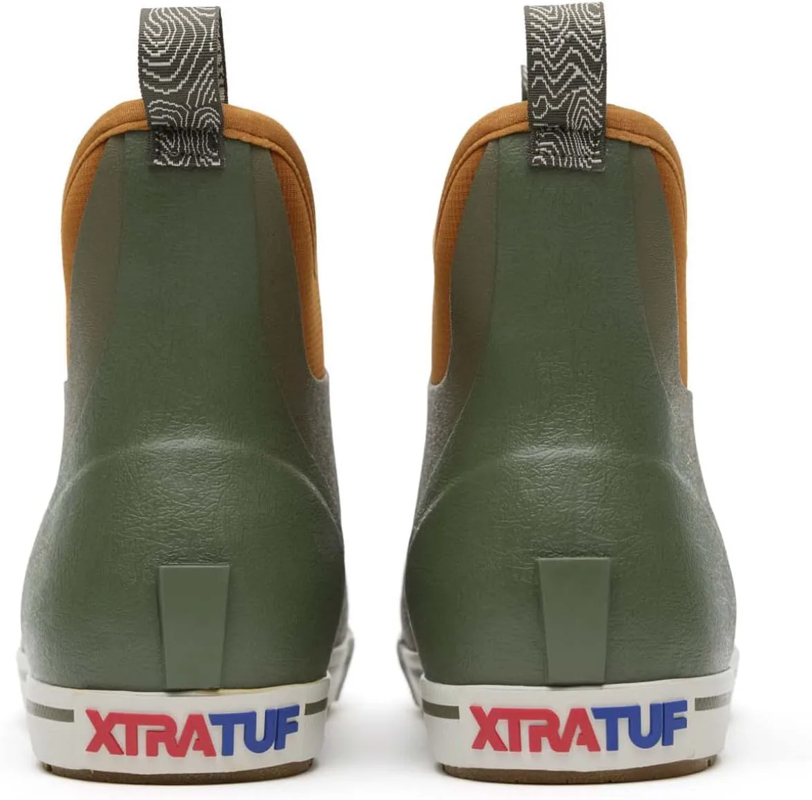Мужские ботинки Xtratuf Camp с флисовой подкладкой и низким голенищем, темно-оливковый — фото 3