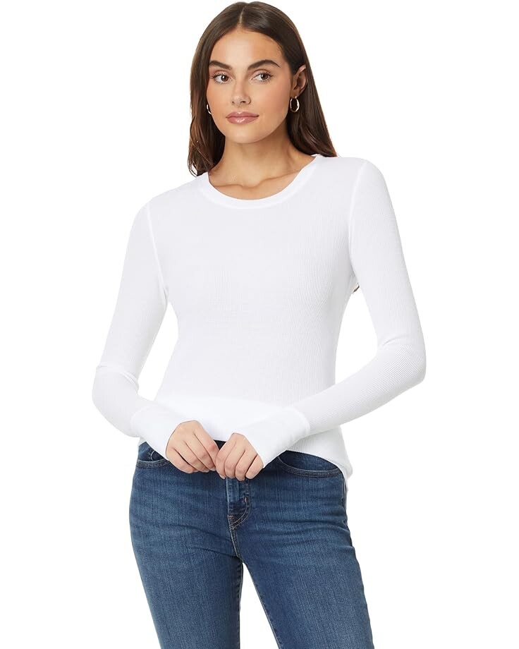 

Футболка Mod-o-doc Long Sleeve Crew Neck Tee with Thumbhole, белый
