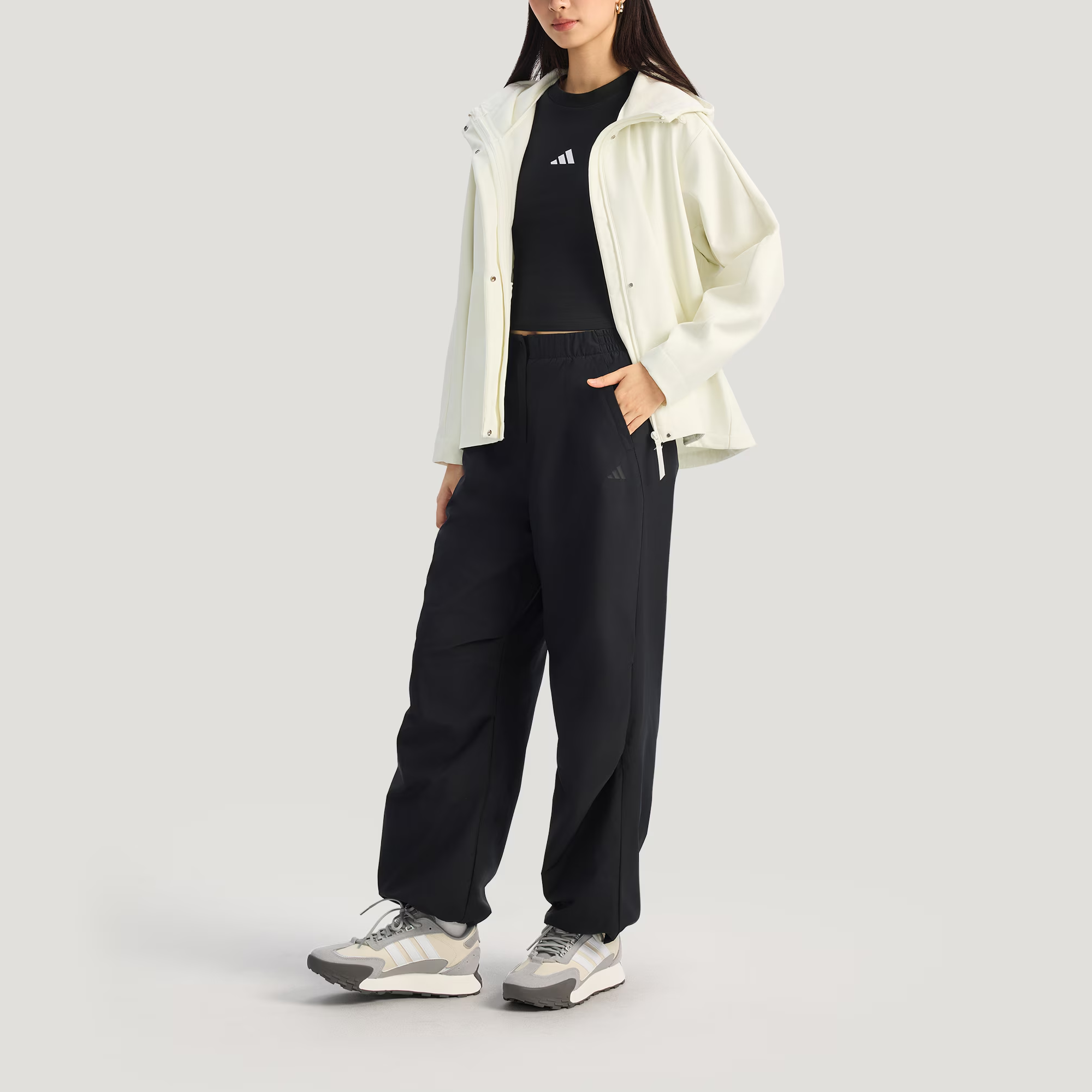 Женская софтшелл куртка Adidas, jade белый — фото 4