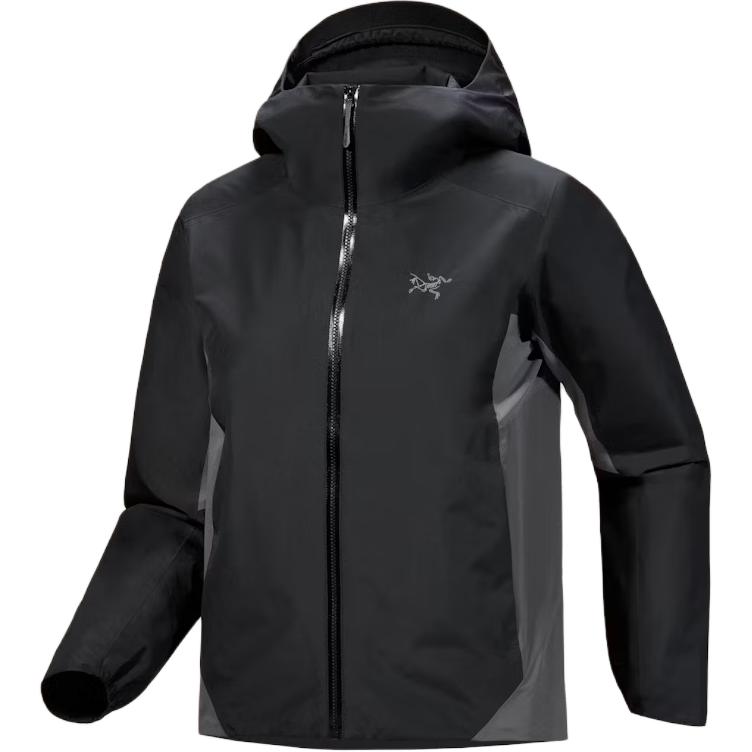 Куртка Solano с капюшоном на молнии Arcteryx, черный/cloud