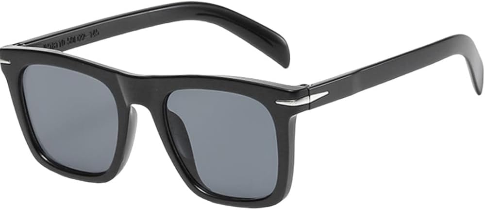 

Классические квадратные солнцезащитные очки для мужчин и женщин, мужские солнцезащитные очки UV400 в стиле ретро для вождения, черно-серые, один размер MTZJH, One Color