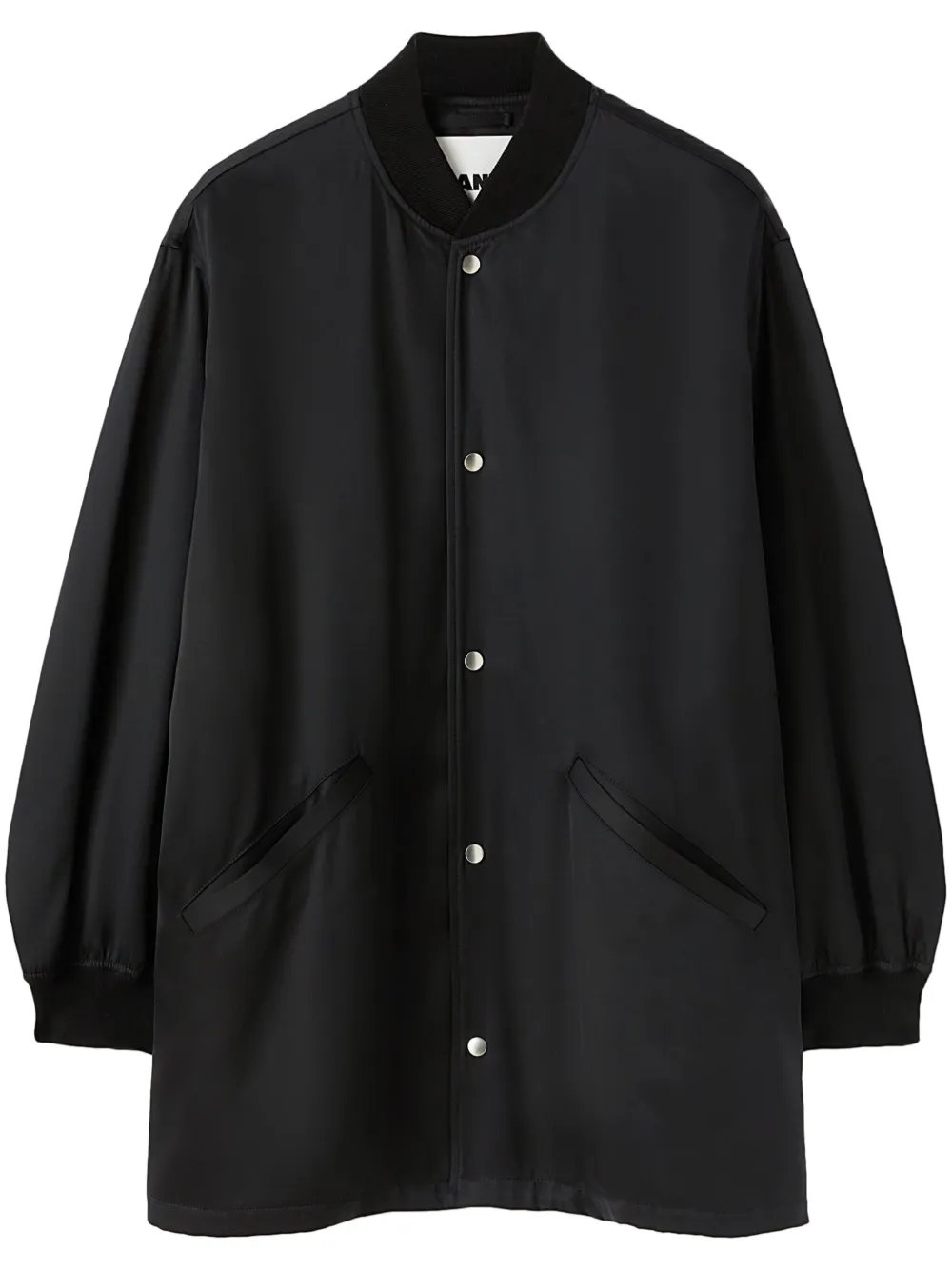 

Бомбер с длинными рукавами JIL SANDER, черный