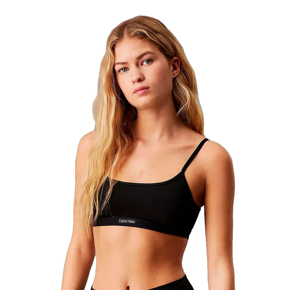 

Топ бикини Calvin Klein Rib Bralette, черный