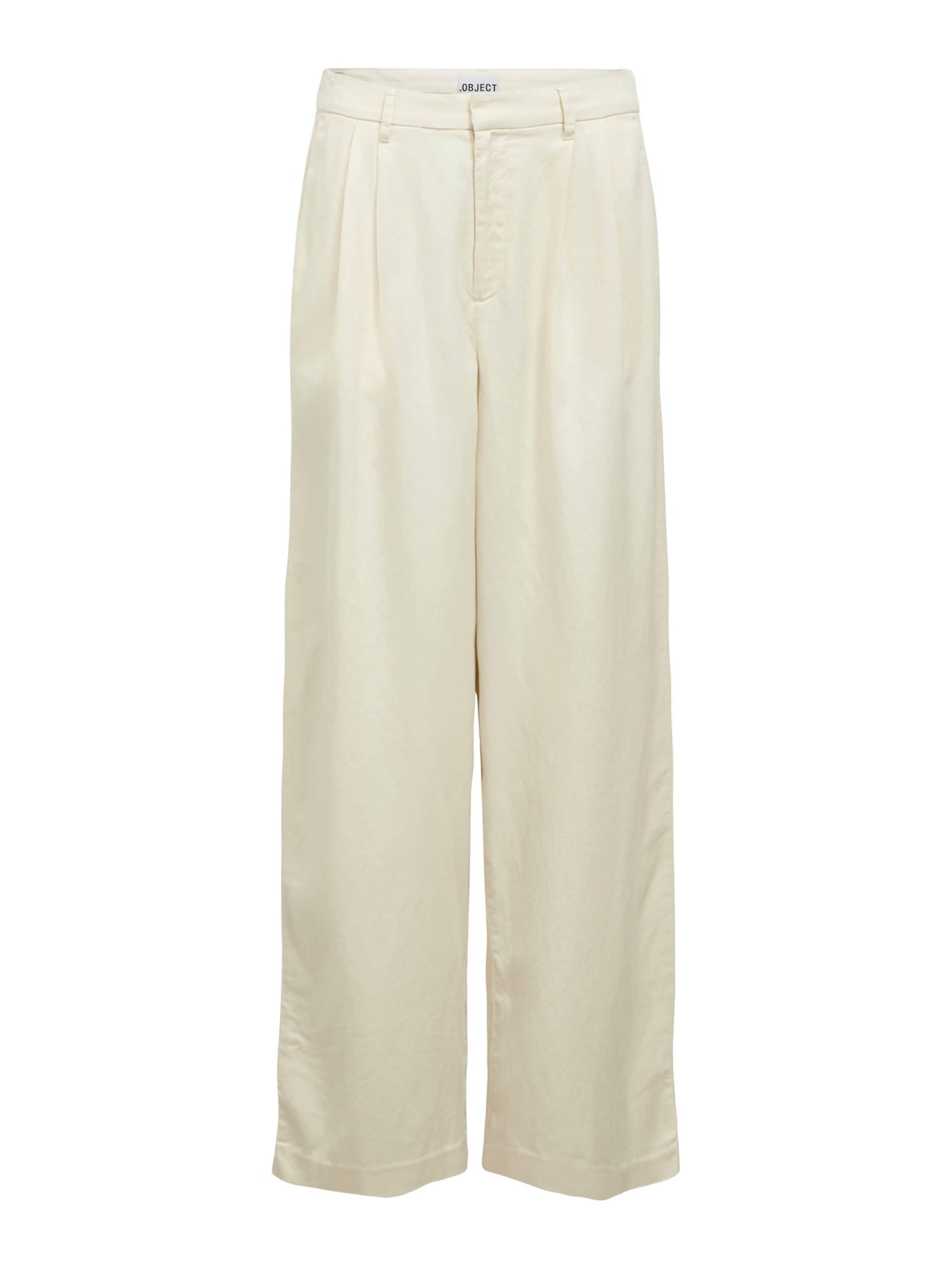 

OBJECT Широкие брюки с плиссировкой 'OBJTuba' в бежевом цвете