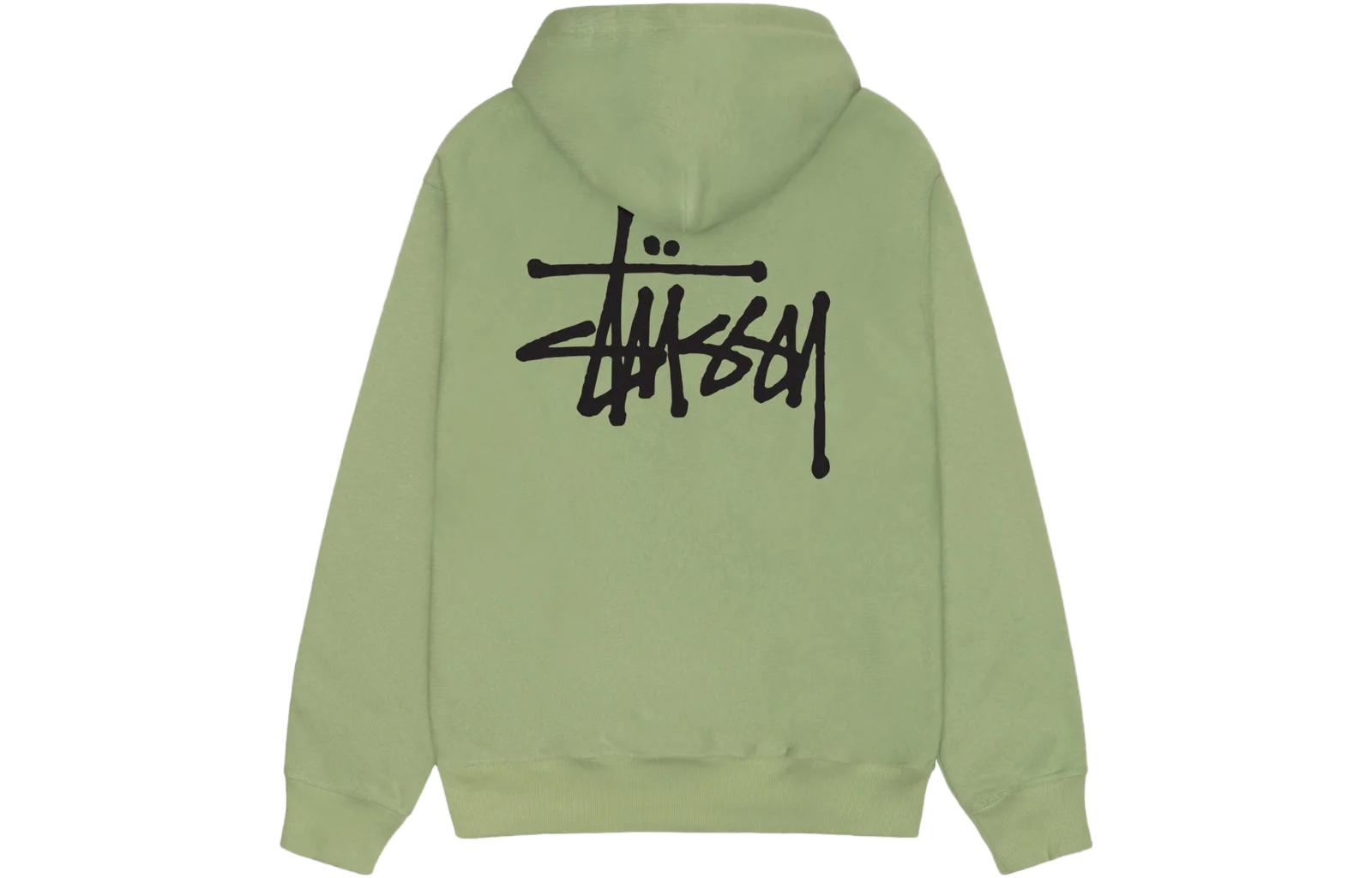 

Базовый худи на молнии Stussy, темно-синий
