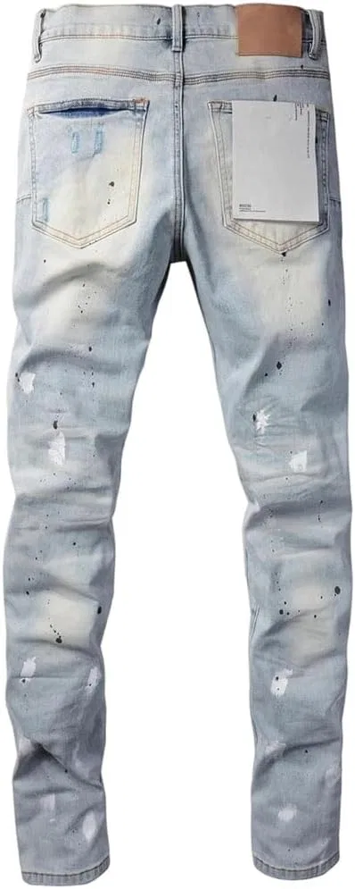 Джинсы рваные, Light Blue, 9006