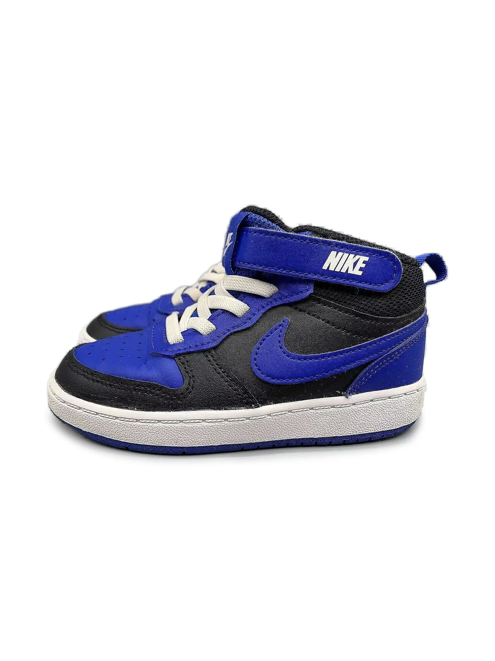 Кроссовки Court Borough Mid 2 Black/Game Royal Nike Kids, черный — фото 2