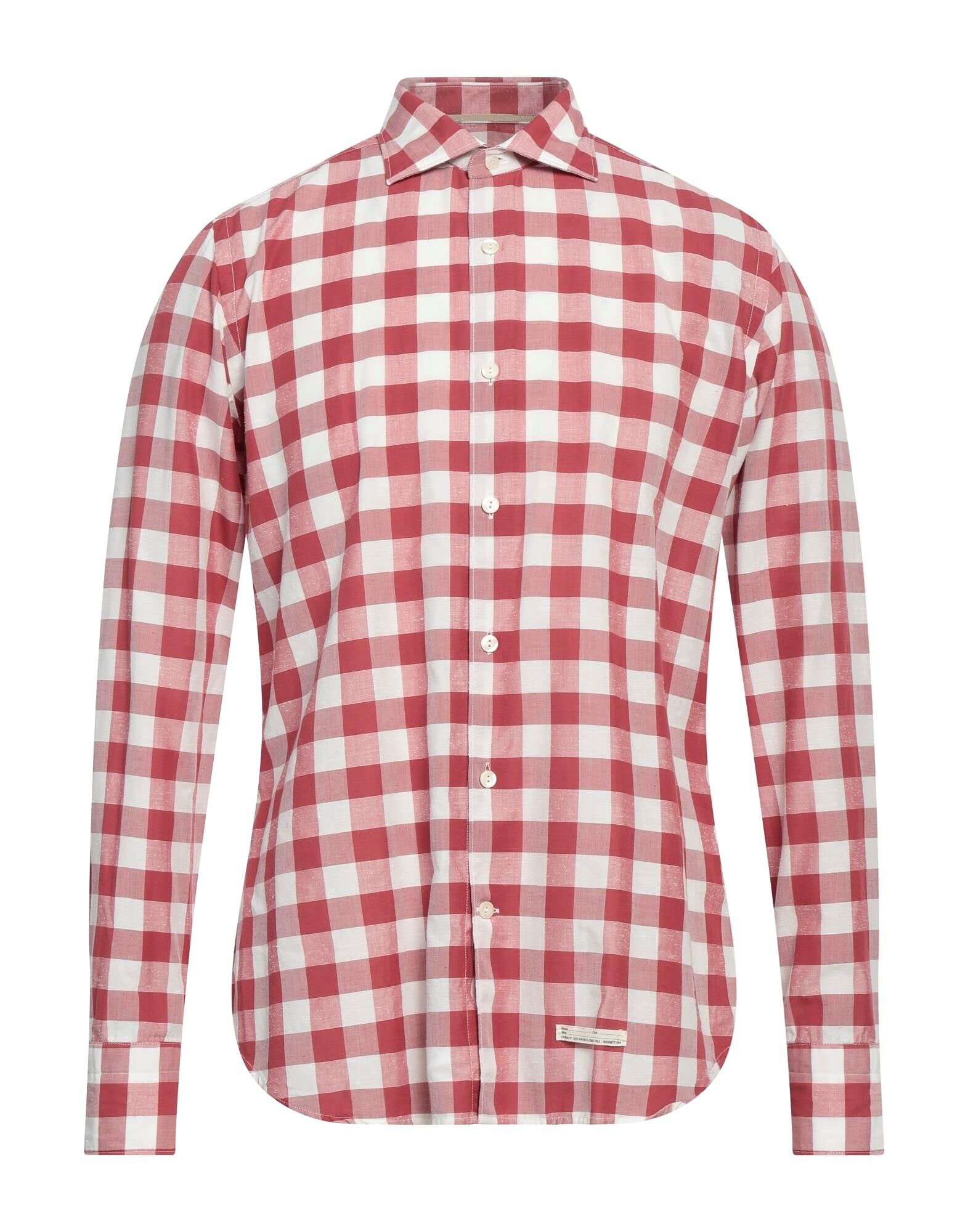 

Рубашка Tintoria Mattei 953, кирпичный