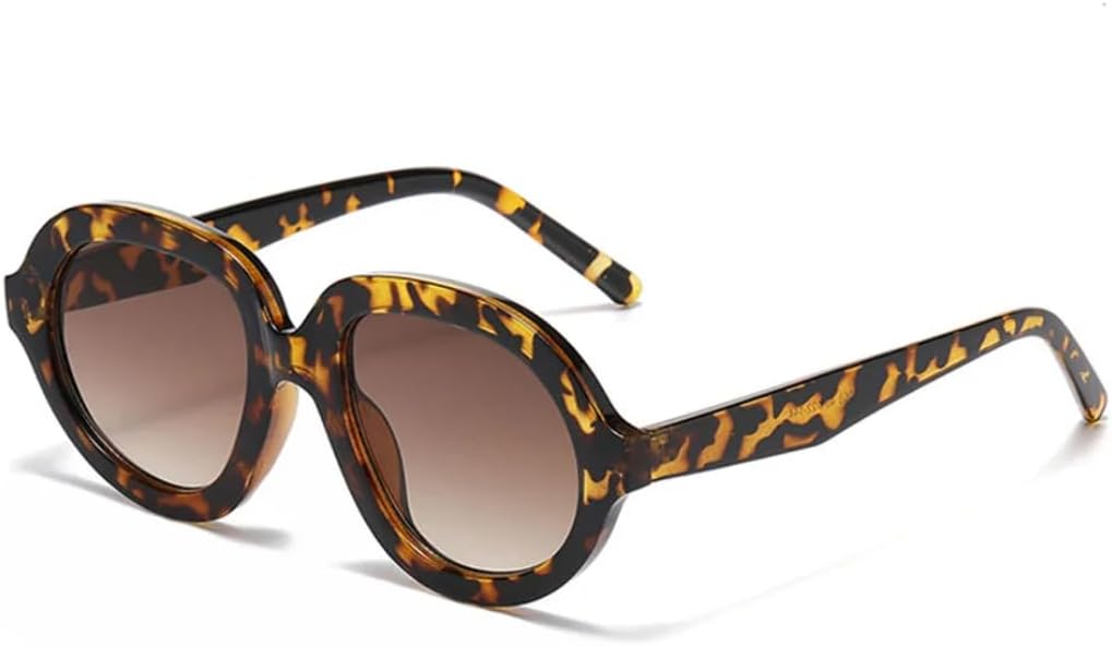 

Солнцезащитные очки с защитой UV400 | Овальная оправа с градиентным леопардовым принтом, маленькая оправа, женские | Линзы конфетных цветов, для занятий спортом на открытом воздухе и вождения DSVIGF, Hawksbill Brown