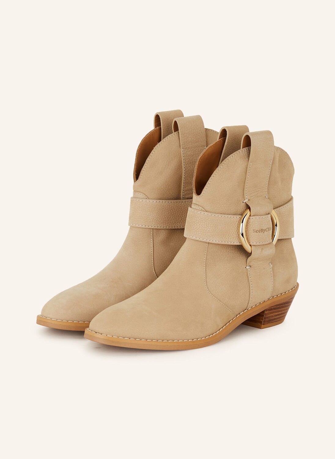 

Ковбойские сапоги See By Chloé, бежевый