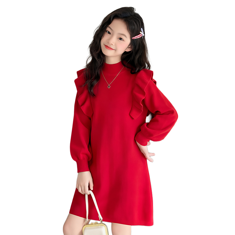 

Платье для детей PROTECTCAMEL, красный one-piece fleece