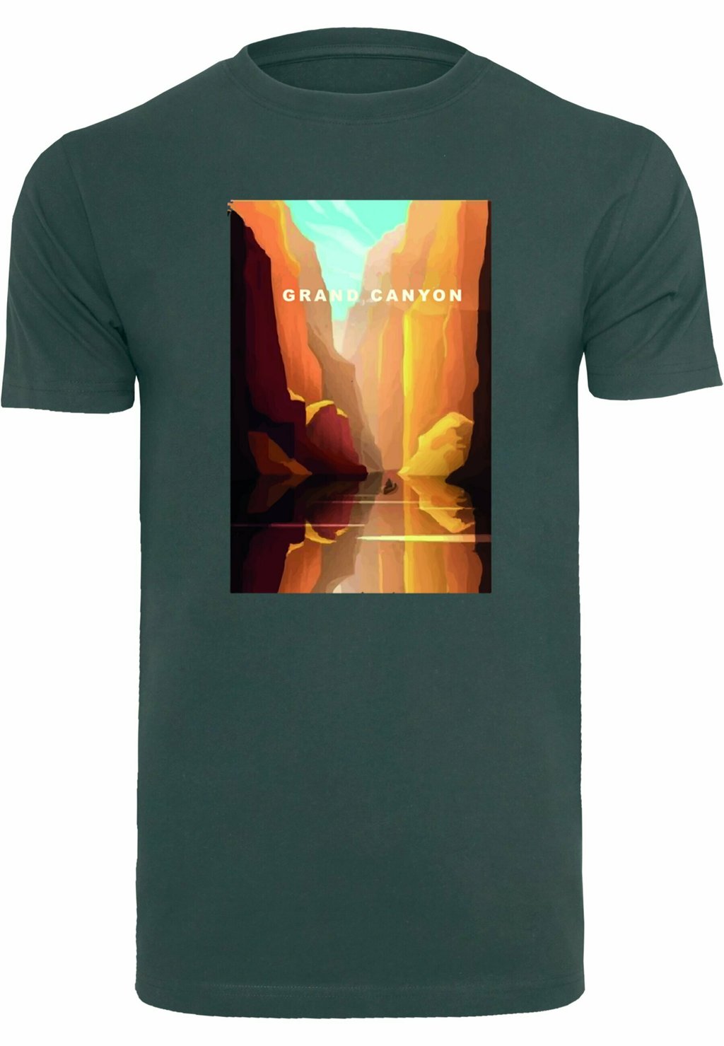 

Футболка с принтом GRAND CANYON Mister Tee, зеленый