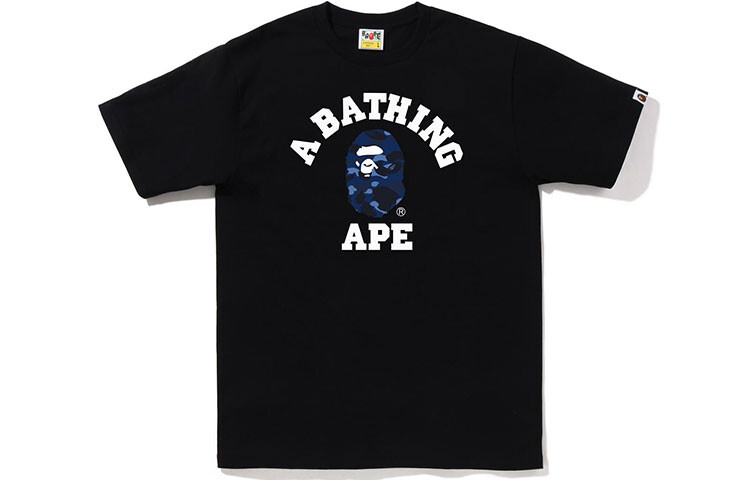 

Футболка BAPE Color Camo College FW22 A Bathing Ape, белый/зеленый